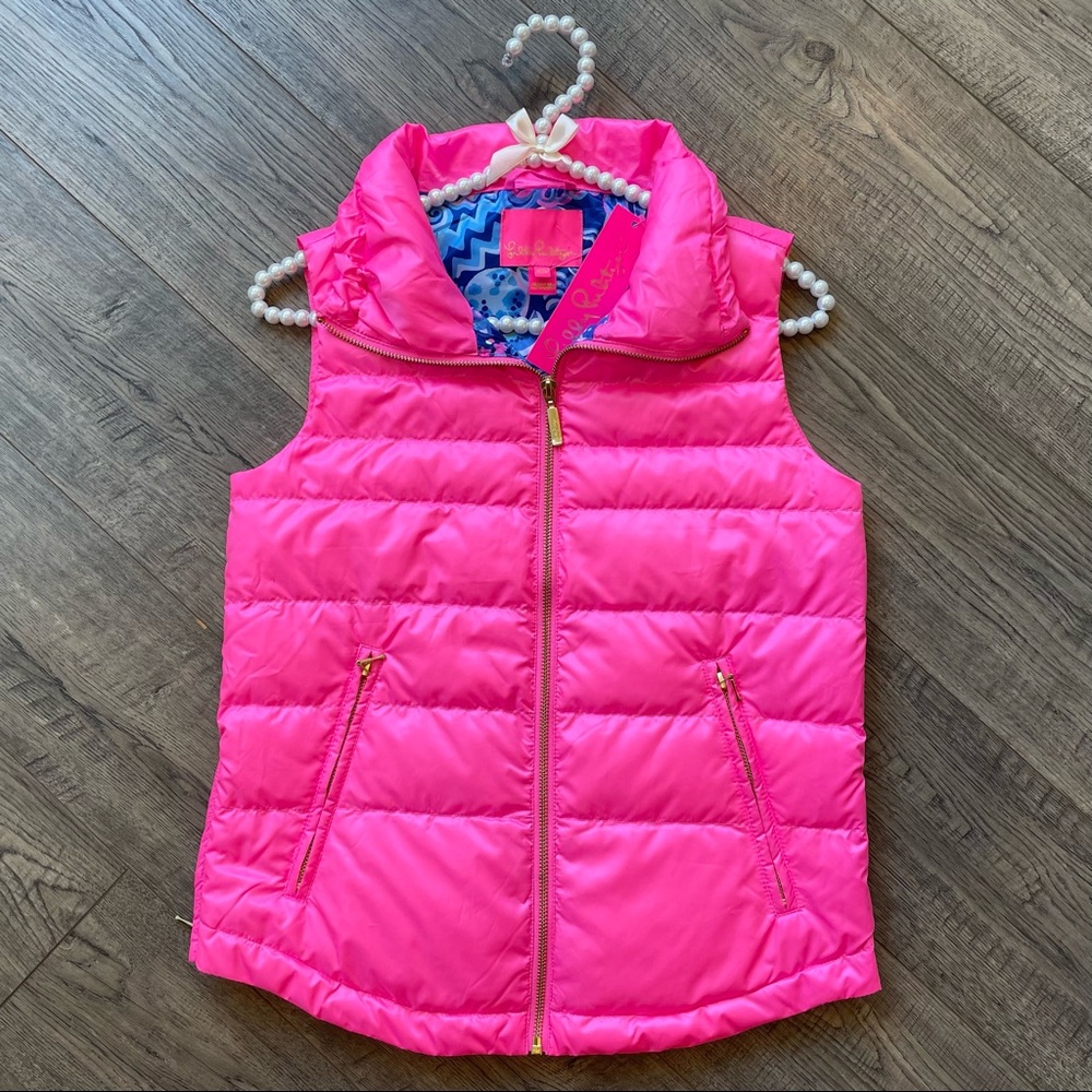 NWT Lilly Pulitzer Palm Paradise Vest - Prosecco Pink - Picture 2 of 7